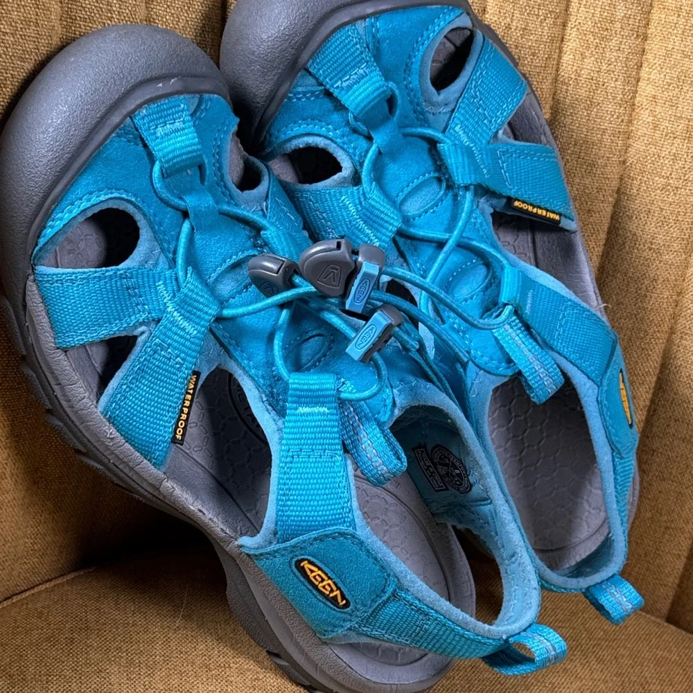 Keen Kids Teal and Gray Sandals - Picture 9 of 9